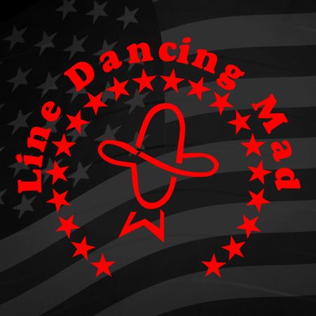 Line Dancing Mad Iron on Decal